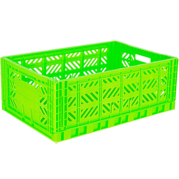 Aykasa Foldekasse - 60x40x22 cm - Maxi - Neon Green