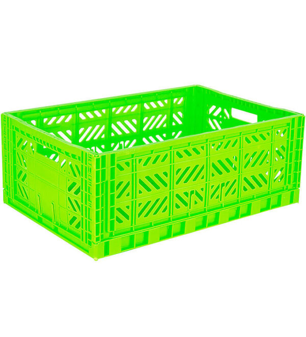 Aykasa Foldekasse - 60x40x22 cm - Maxi - Neon Green