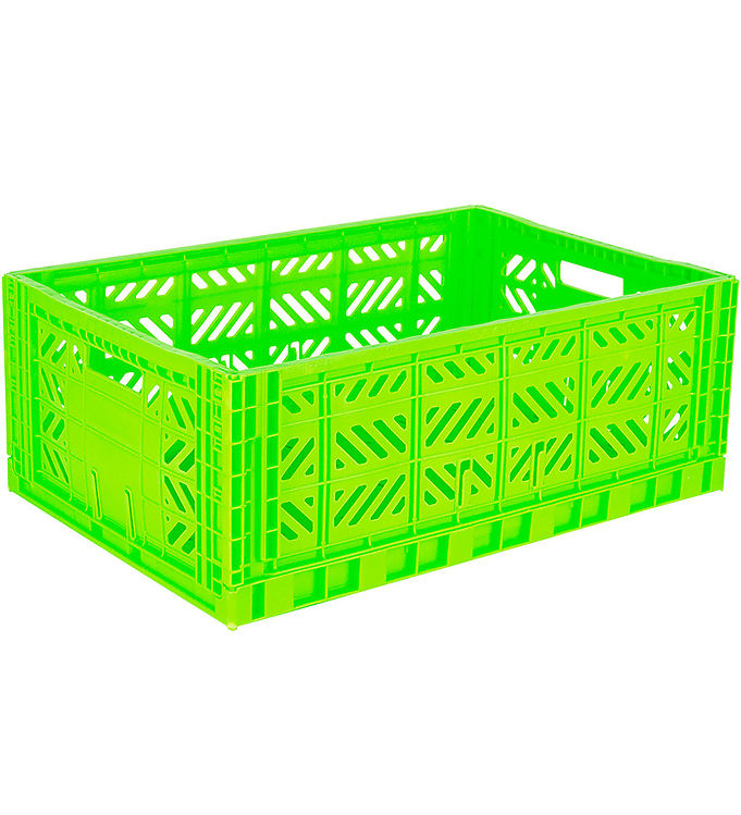 Aykasa Foldekasse - 60x40x22 cm - Maxi - Neon Green