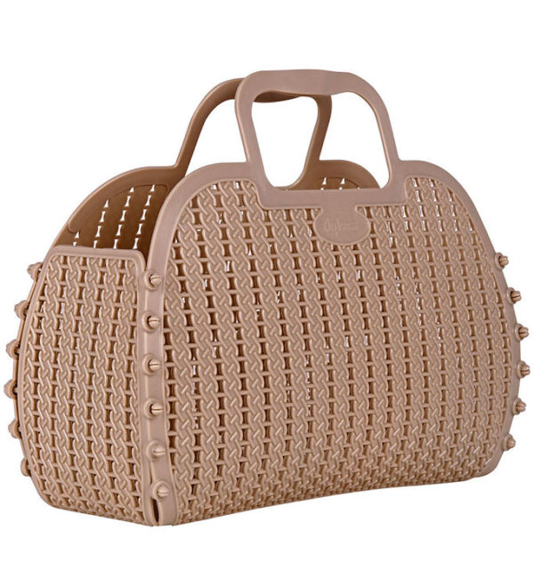 Aykasa Foldekurv - 27x22x12 cm - Mini - Warm Taupe