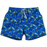 BECO Badeshorts - Ocean Dinos - UV50+ - Blå