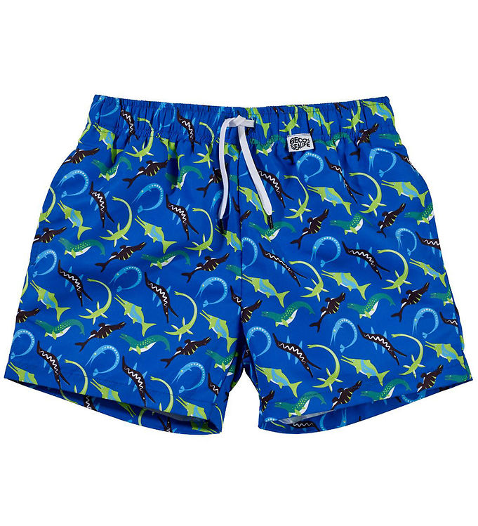 BECO Badeshorts - Ocean Dinos - UV50+ - Blå
