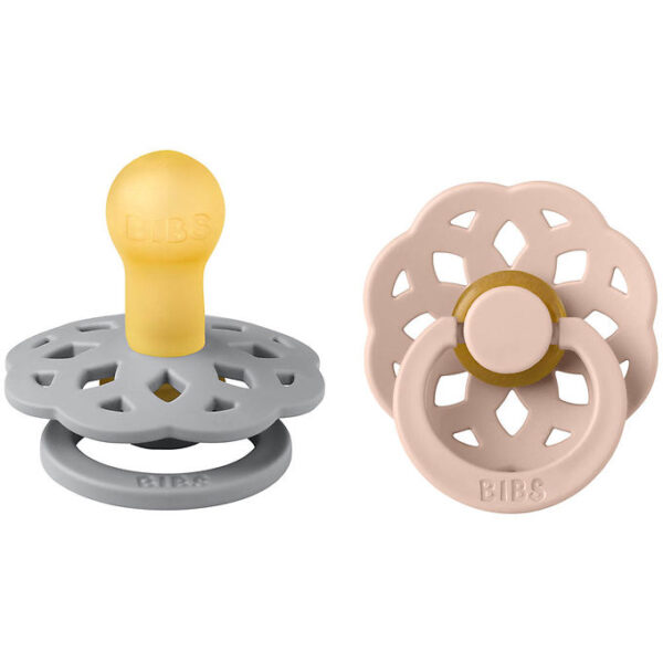 BIBS Boheme Sutter - 2-pak - Str. 1 - Rund - Cloud/Blush