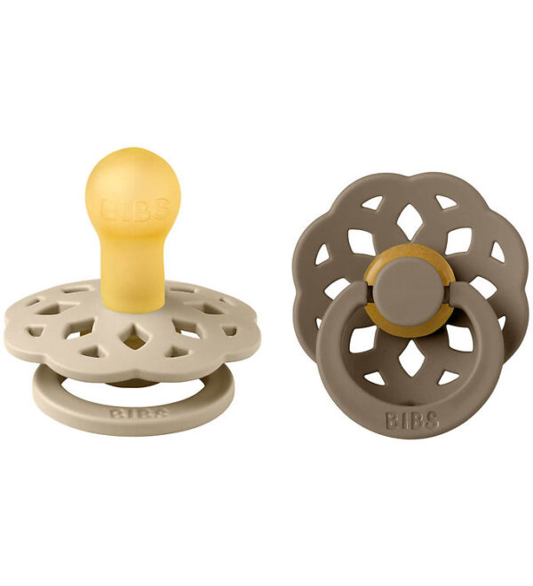 BIBS Boheme Sutter - 2-pak - Str. 1 - Rund - Vanilla/Dark Oak BIBS Boheme Sutter - 2-pak - Str. 1 - Rund - Vanilla/Dark Oak