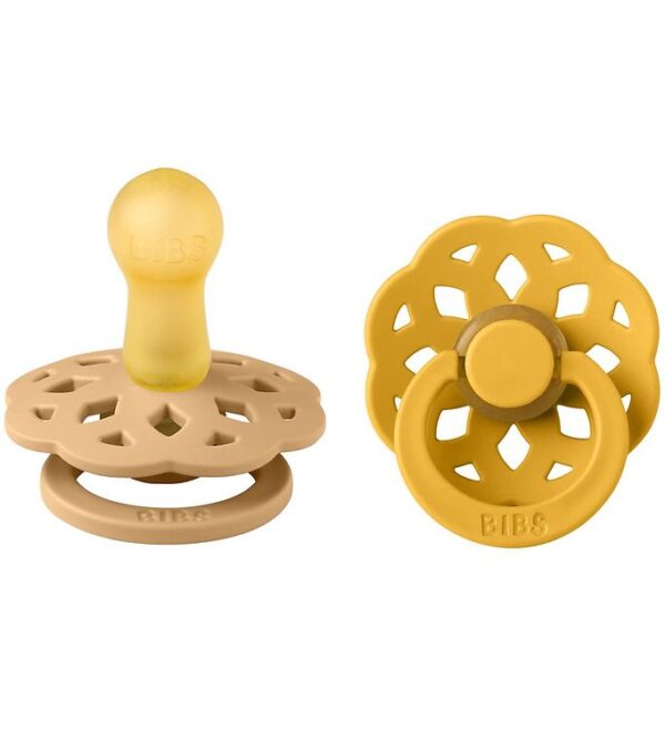 BIBS Boheme Sutter - 2-pak - Str. 2 - Rund - Desert Sand/Honey B