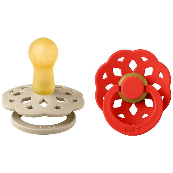 BIBS Boheme Sutter - Str. 1 - 2-pak - Rund - Vanilla/Candy Apple