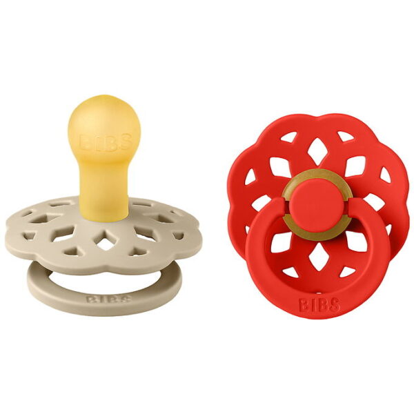 BIBS Boheme Sutter - Str. 2 - 2-pak - Rund - Vanilla/Candy Ap