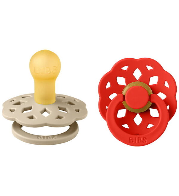BIBS Boheme Sutter - Str. 2 - 2-pak - Rund - Vanilla/Candy Ap BIBS Boheme Sutter - Str. 2 - 2-pak - Rund - Vanilla/Candy Ap