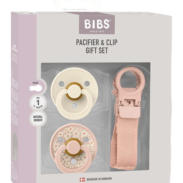BIBS Colour Gavesæt - Sutter/Suttesnor - Str. 1 - Blush
