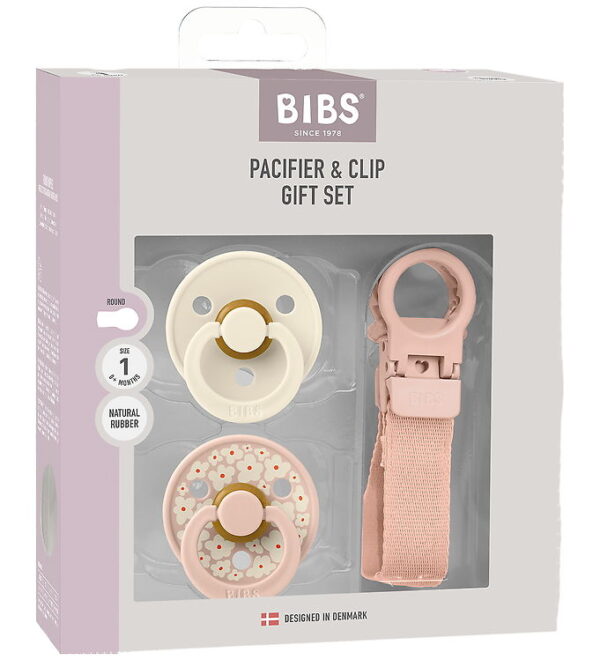 BIBS Colour Gavesæt - Sutter/Suttesnor - Str. 1 - Blush