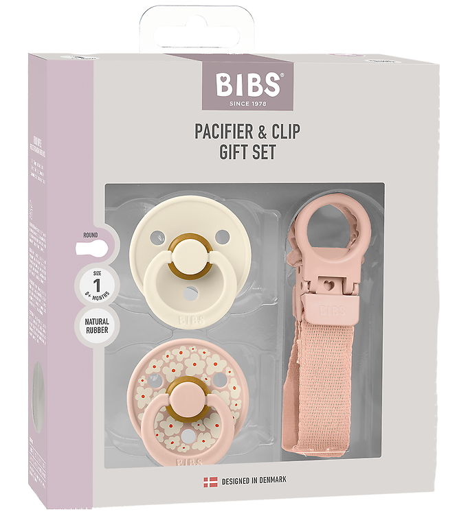 BIBS Colour Gavesæt - Sutter/Suttesnor - Str. 1 - Blush BIBS Colour Gavesæt - Sutter/Suttesnor - Str. 1 - Blush