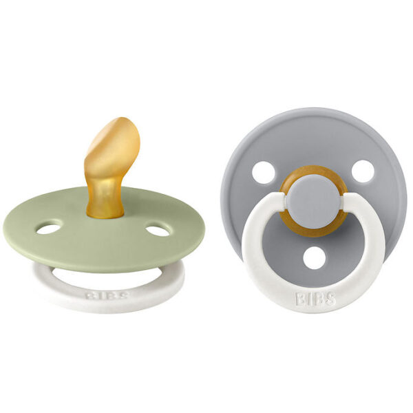 BIBS Colour Natsutter - 2-pak - Str. 1 - Anatomisk - Sage/Clou