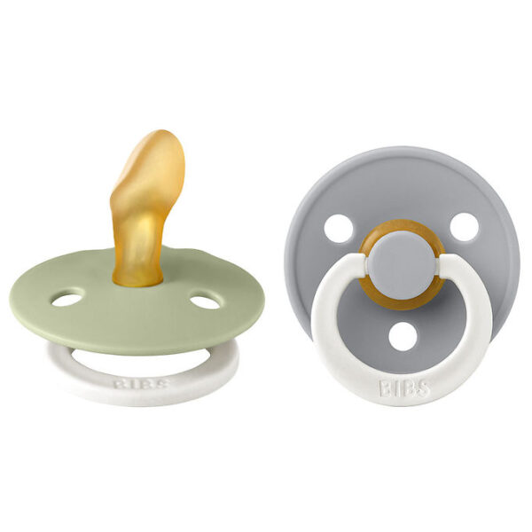 BIBS Colour Natsutter - 2-pak - Str. 2 - Anatomisk - Sage/Clou