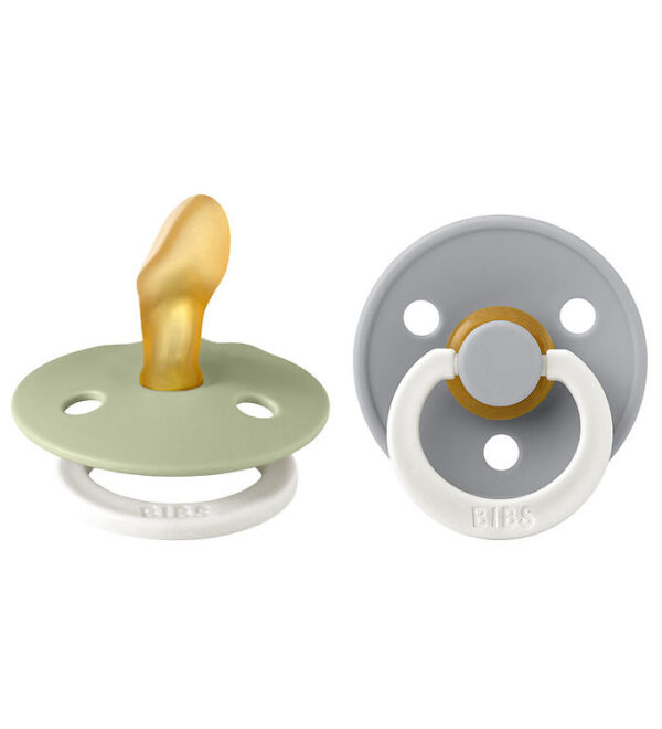 BIBS Colour Natsutter - 2-pak - Str. 2 - Anatomisk - Sage/Clou