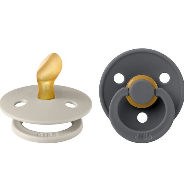 BIBS Colour Sutter - 2-pak - Str. 1 - Anatomisk - Sand/Iron BIBS Colour Sutter - 2-pak - Str. 1 - Anatomisk - Sand/Iron