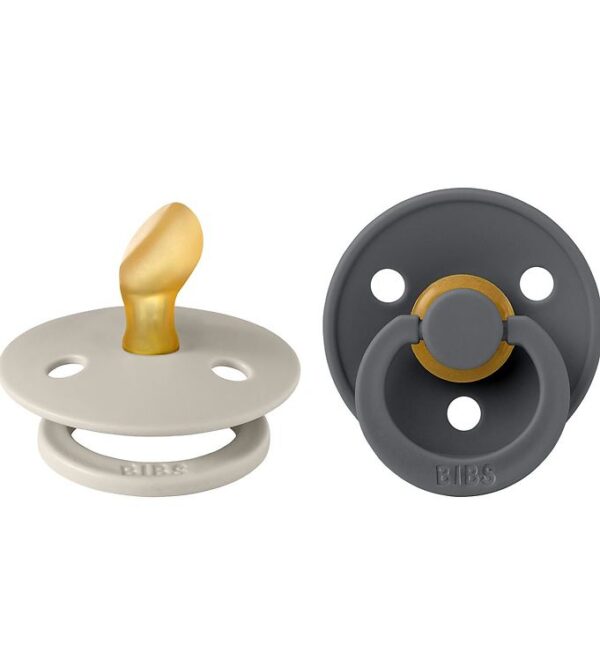 BIBS Colour Sutter - 2-pak - Str. 1 - Anatomisk - Sand/Iron BIBS Colour Sutter - 2-pak - Str. 1 - Anatomisk - Sand/Iron