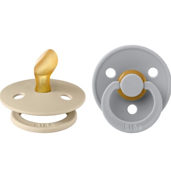 BIBS Colour Sutter - 2-pak - Str. 1 - Anatomisk - Vanilla/Cloud