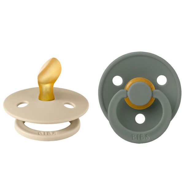 BIBS Colour Sutter - 2-pak - Str. 1 - Anatomisk - Vanilla/Pine BIBS Colour Sutter - 2-pak - Str. 1 - Anatomisk - Vanilla/Pine