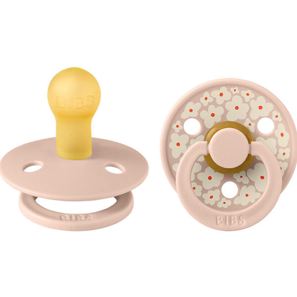 BIBS Colour Sutter - 2-pak - Str. 1 - Rund - Blush