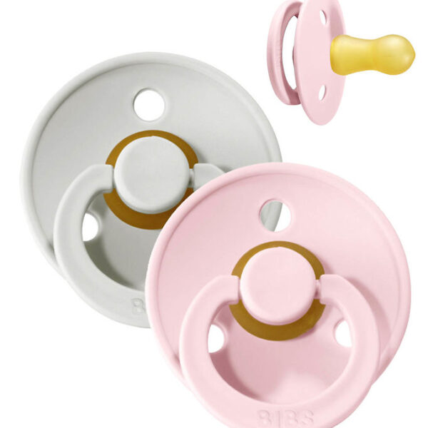 BIBS Colour Sutter - 2-pak - Str. 1 - Rund - Haze/Blossom BIBS Colour Sutter - 2-pak - Str. 1 - Rund - Haze/Blossom