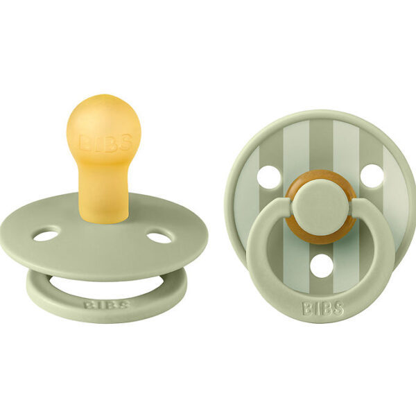 BIBS Colour Sutter - 2-pak - Str. 1 - Rund - Sage