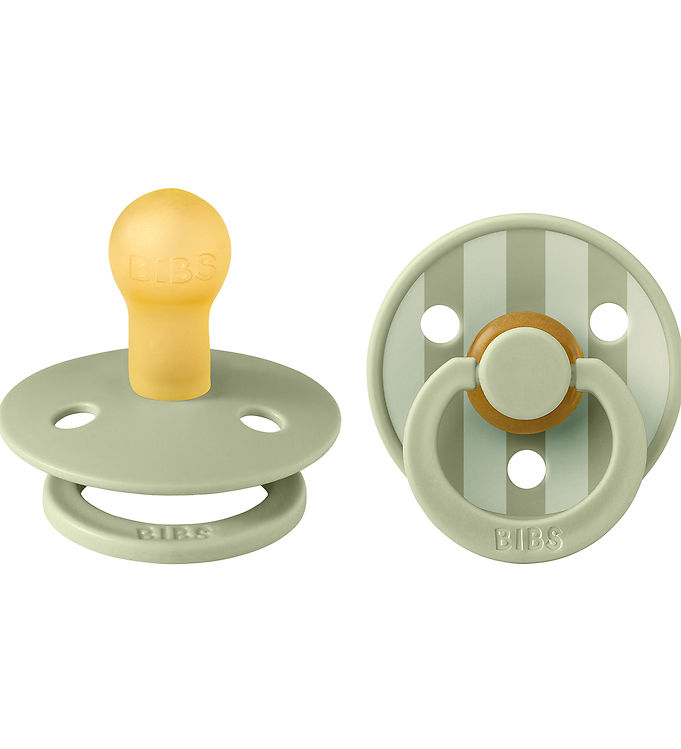 BIBS Colour Sutter - 2-pak - Str. 1 - Rund - Sage