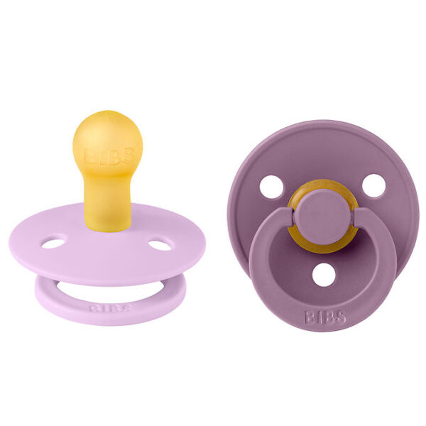 BIBS Colour Sutter - 2-pak - Str. 1 - Rund - Violet Sky/Mauve