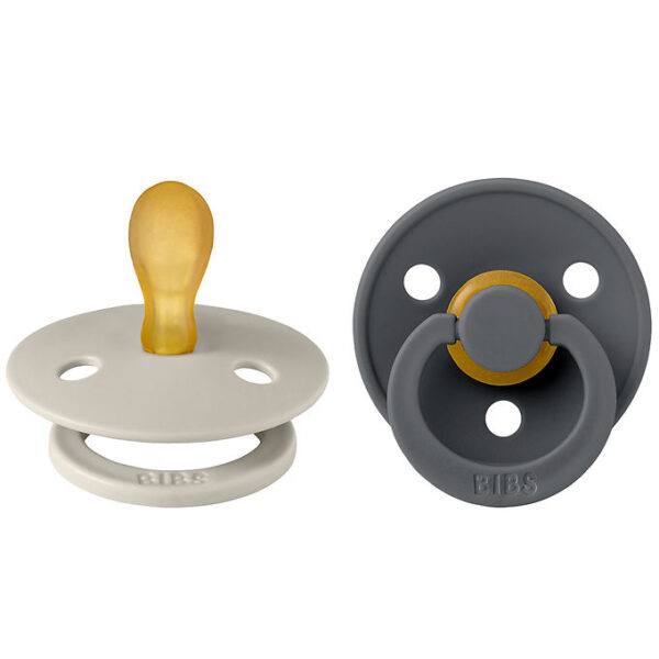 BIBS Colour Sutter - 2-pak - Str. 1 - Symmetrisk - Sand/Iron BIBS Colour Sutter - 2-pak - Str. 1 - Symmetrisk - Sand/Iron