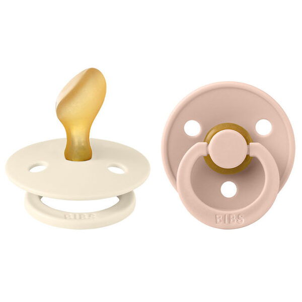 BIBS Colour Sutter - 2-pak - Str. 2 - Anatomisk - Ivory/Blush