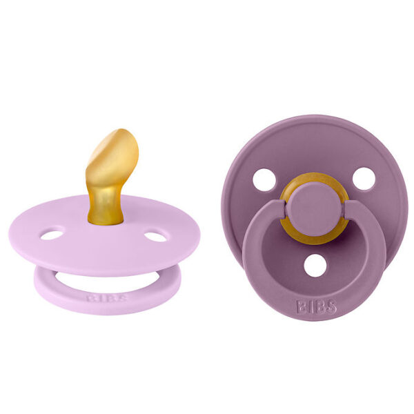 BIBS Colour Sutter - 2-pak - Str. 2 - Anatomisk - Violet Sky/Mau