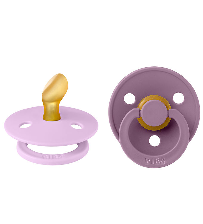 BIBS Colour Sutter - 2-pak - Str. 2 - Anatomisk - Violet Sky/Mau