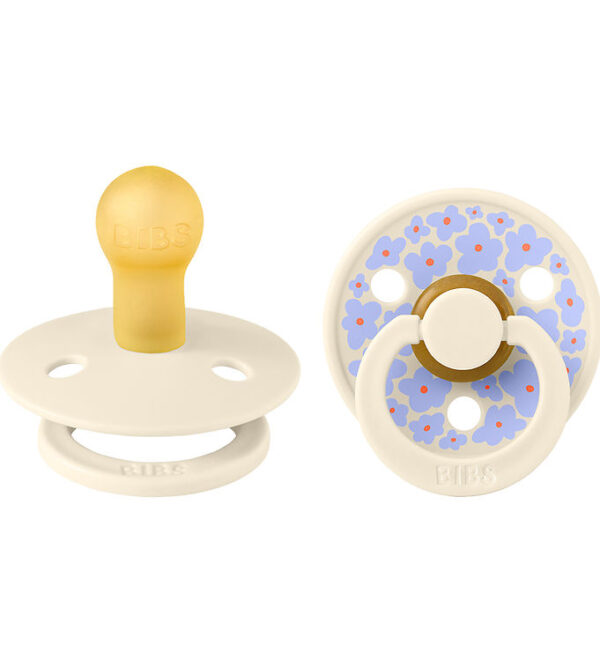 BIBS Colour Sutter - 2-pak - Str. 2 - Rund - Ivory