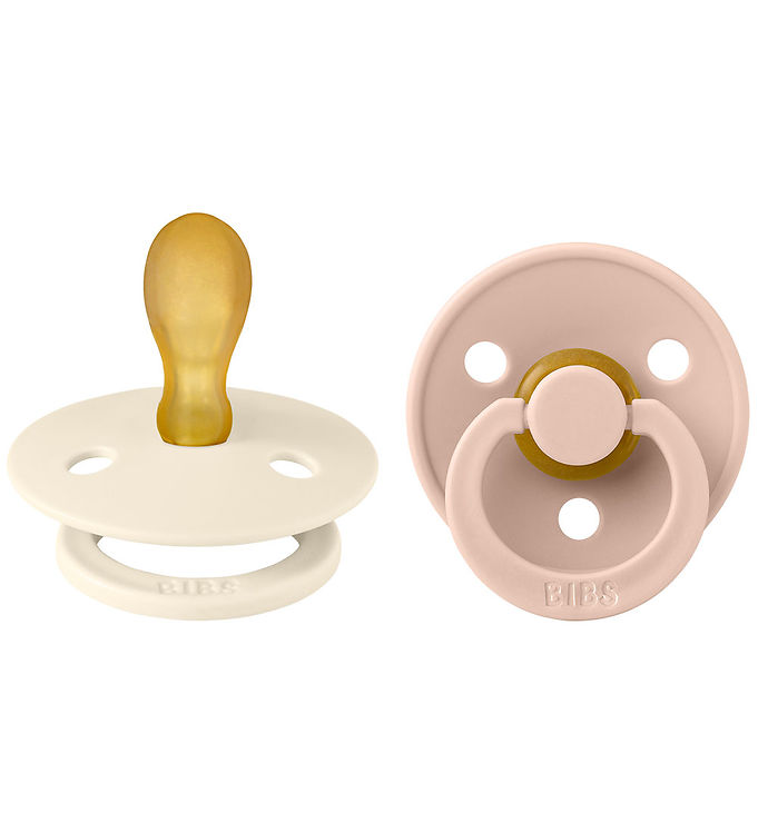 BIBS Colour Sutter - 2-pak - Str. 2 - Symmetrisk - Ivory/Blush