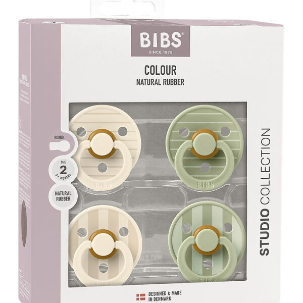 BIBS Colour Sutter - 4-pak - Str. 1 - Ivory/Vanilla/Sage BIBS Colour Sutter - 4-pak - Str. 1 - Ivory/Vanilla/Sage