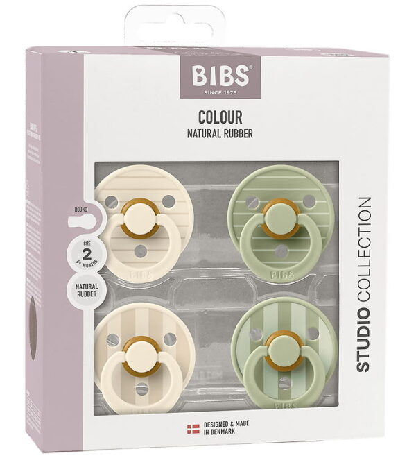 BIBS Colour Sutter - 4-pak - Str. 1 - Ivory/Vanilla/Sage BIBS Colour Sutter - 4-pak - Str. 1 - Ivory/Vanilla/Sage