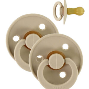 BIBS Colour Sutter - Str. 1 - 2-pak - Rund - Vanilla