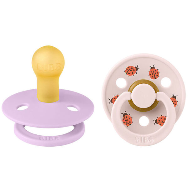 BIBS Colour Sutter - Str. 1 - 2-pak - Rund - Violet Sky Mix