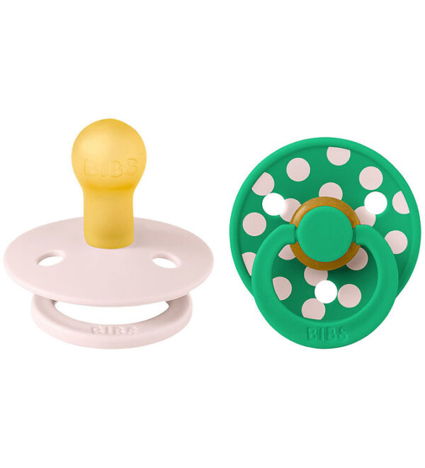 BIBS Colour Sutter - Str. 1 - Rund - 2-pak - Petal/Cactus BIBS Colour Sutter - Str. 1 - Rund - 2-pak - Petal/Cactus