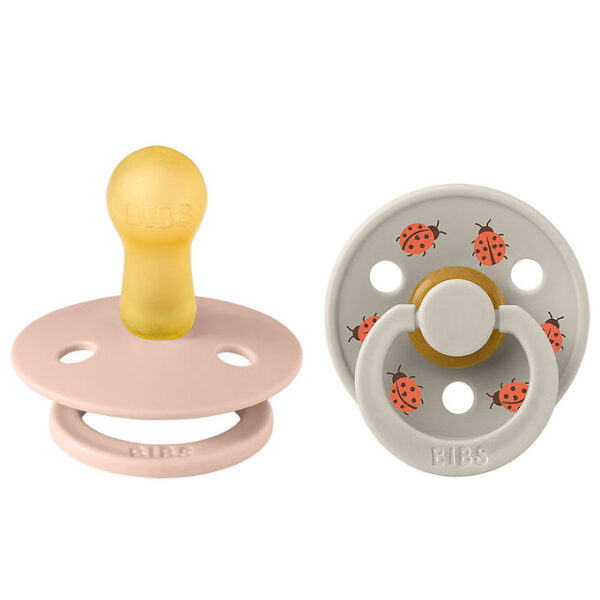 BIBS Colour Sutter - Str. 2 - 2-pak - Rund - Blush Mix