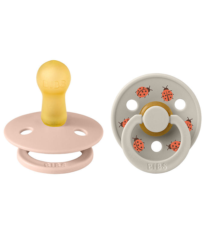 BIBS Colour Sutter - Str. 2 - 2-pak - Rund - Blush Mix