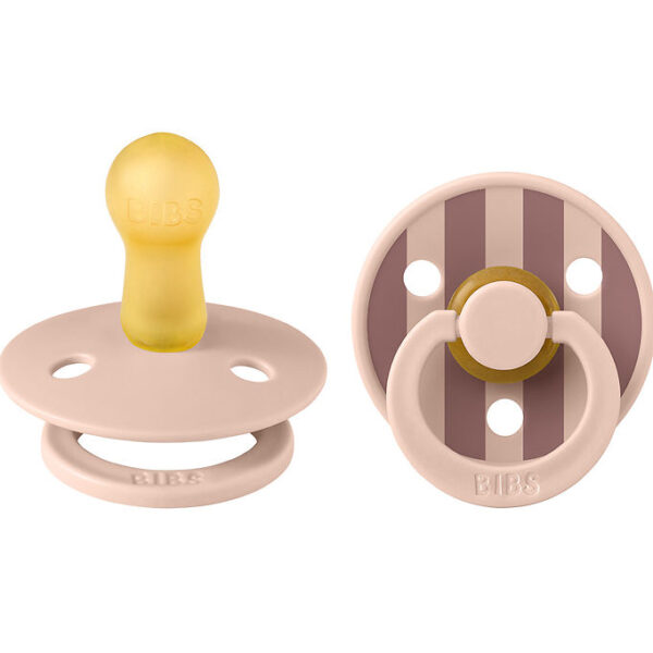 BIBS Colour Sutter - Str. 2 - 2-pak - Rund - Blush/Ivory