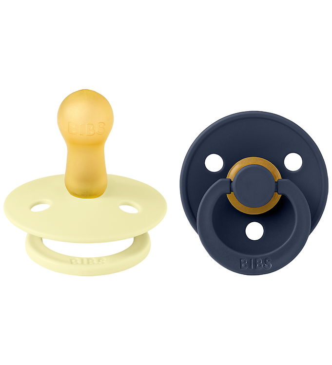 BIBS Colour Sutter - Str. 2 - 2-pak - Rund - Luna/Deep Space