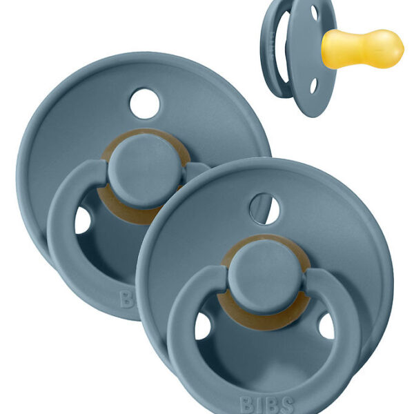 BIBS Colour Sutter - Str. 2 - 2-pak - Rund - Petrol