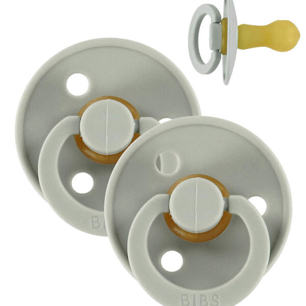 BIBS Colour Sutter - Str. 2 - 2-pak - Rund - Sage BIBS Colour Sutter - Str. 2 - 2-pak - Rund - Sage