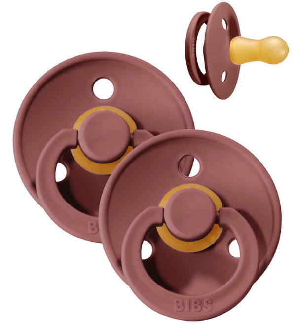 BIBS Colour Sutter - Str. 2 - 2-pak - Rund - Woodchuck BIBS Colour Sutter - Str. 2 - 2-pak - Rund - Woodchuck