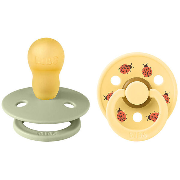 BIBS Colour Sutter - Str. 3 - 2-pak - Rund - Sage Mix