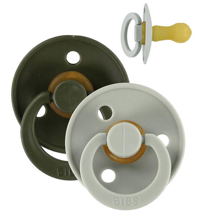 BIBS Colour Sutter - Str. 3 - 2-pak - Rund - Sage/Hunter Green BIBS Colour Sutter - Str. 3 - 2-pak - Rund - Sage/Hunter Green