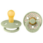 BIBS Colout Sutter - 2-pak - Str. 1 - Rund - Jasmin - Sage Mix