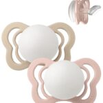 BIBS Couture Natsutter - Str. 1 - 2-pak - Anatomisk - Blush/Va