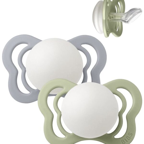 BIBS Couture Natsutter - Str. 1 - 2-pak - Anatomisk - Sage/